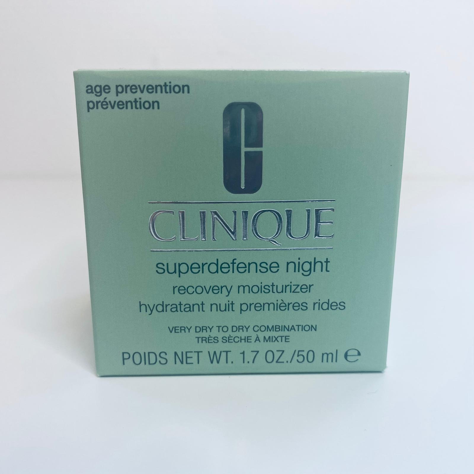 Clinique Superdefense very dry to dry combination Night 50 ML