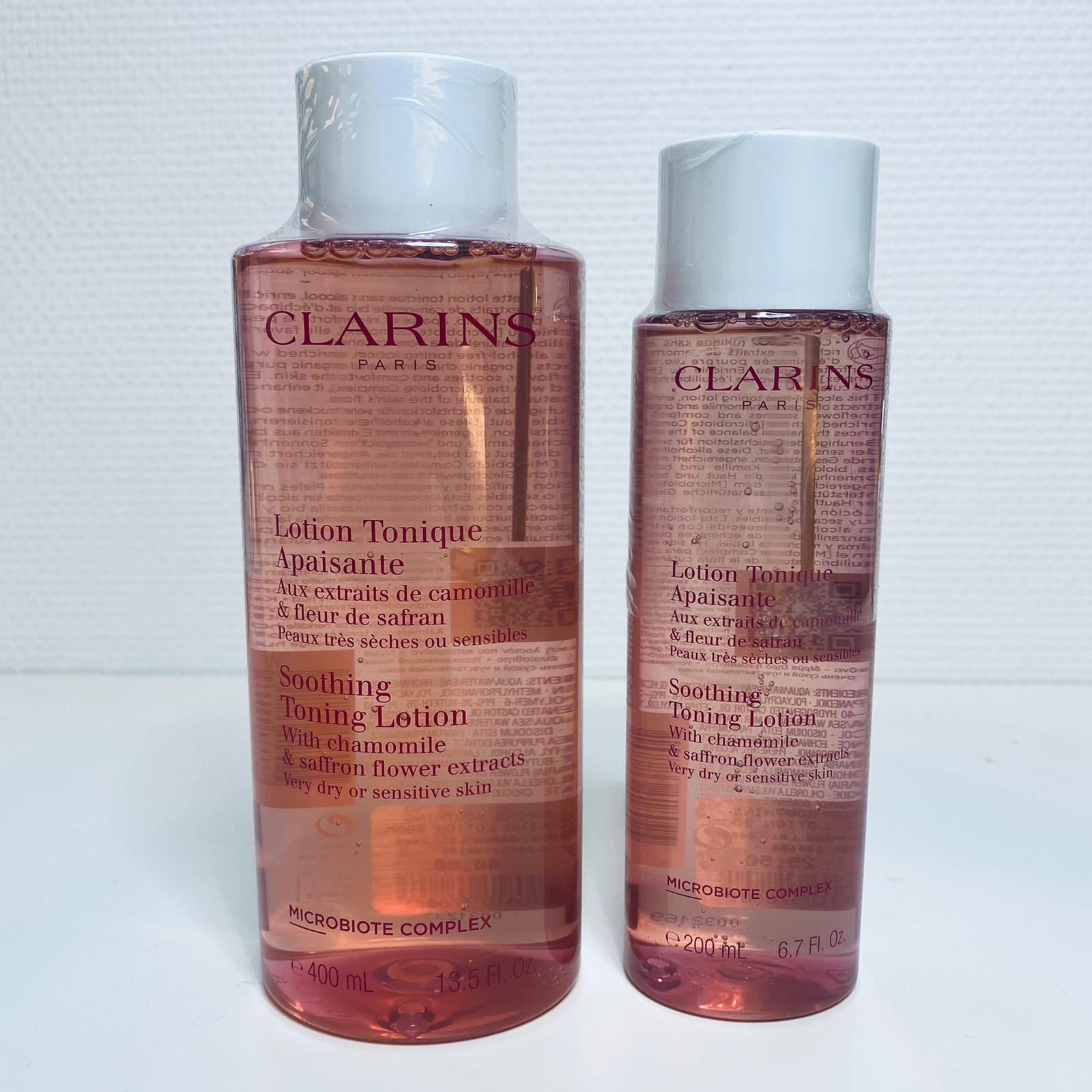 Clarins sooting toning lotion very dry or sensitive skin 400 ml
