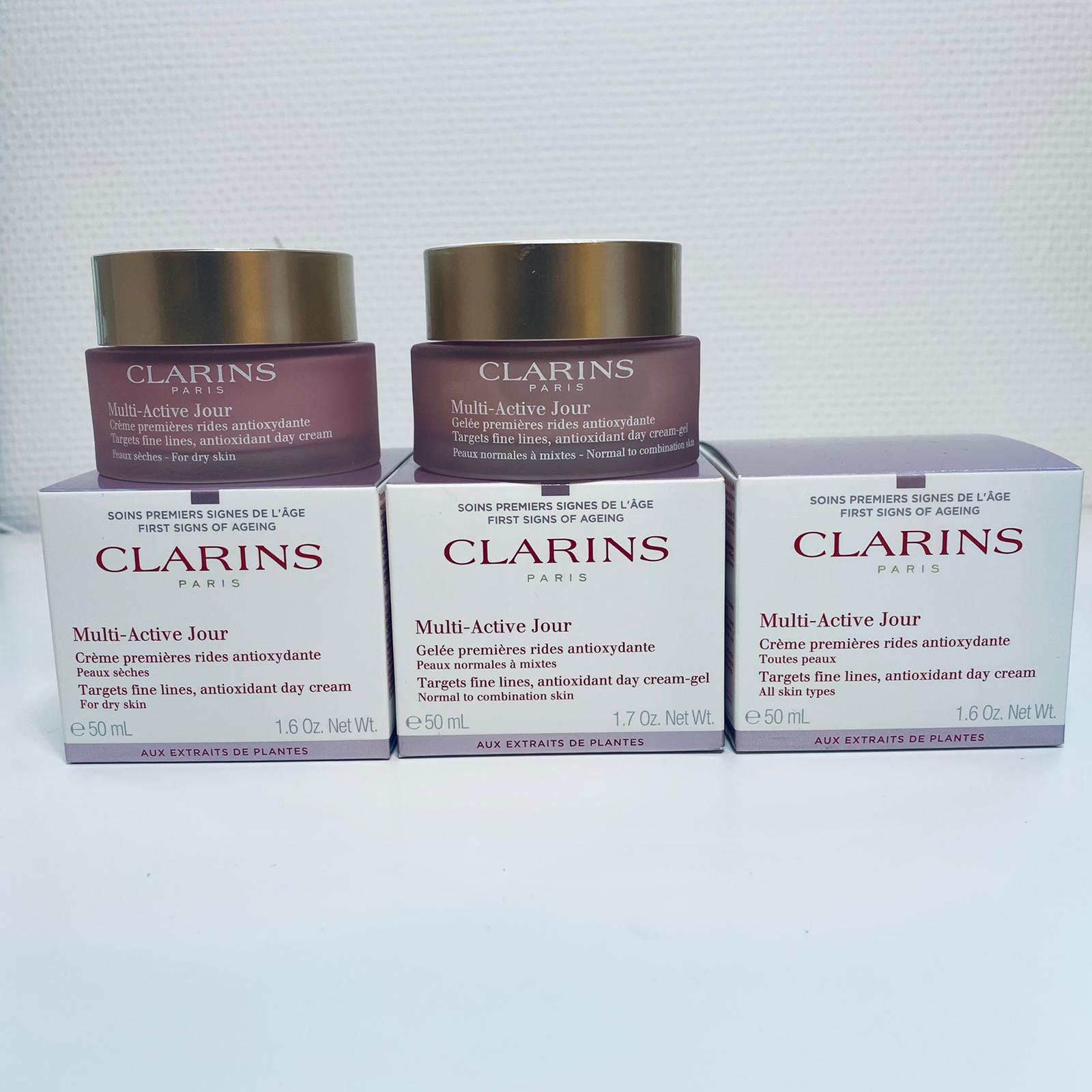 Clarins multi active jour antioxidant day cream all skin types 50 ml